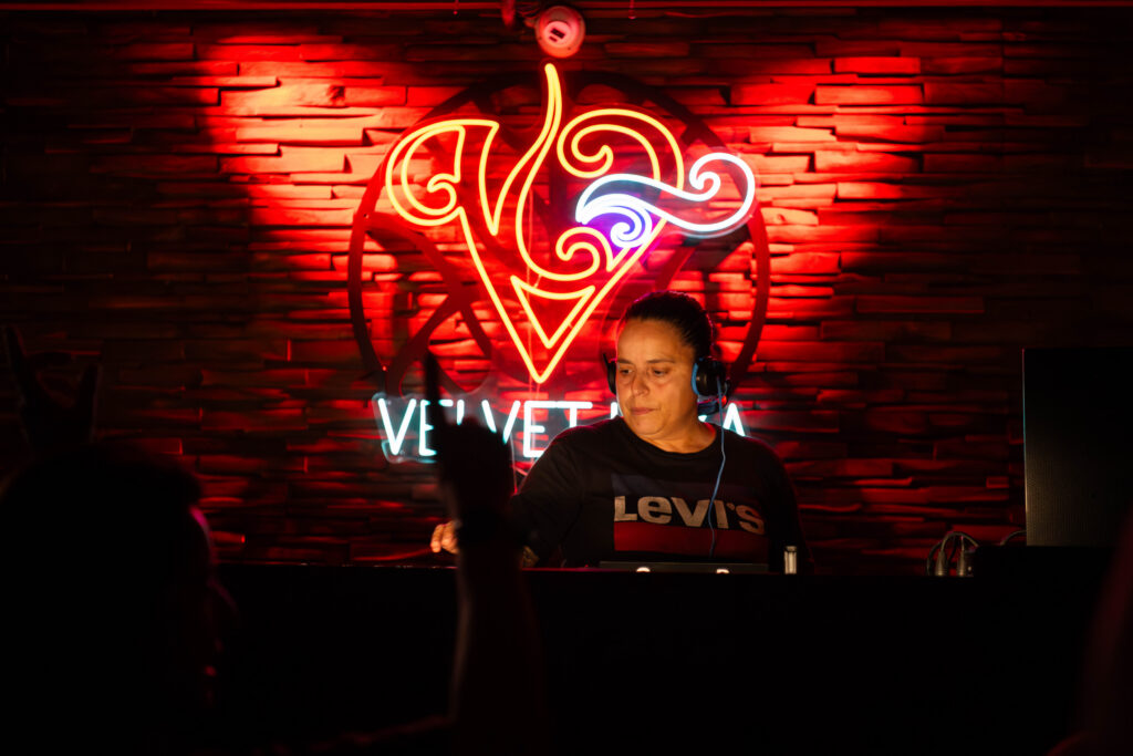 Lady Chus playing at Velvet Ibiza