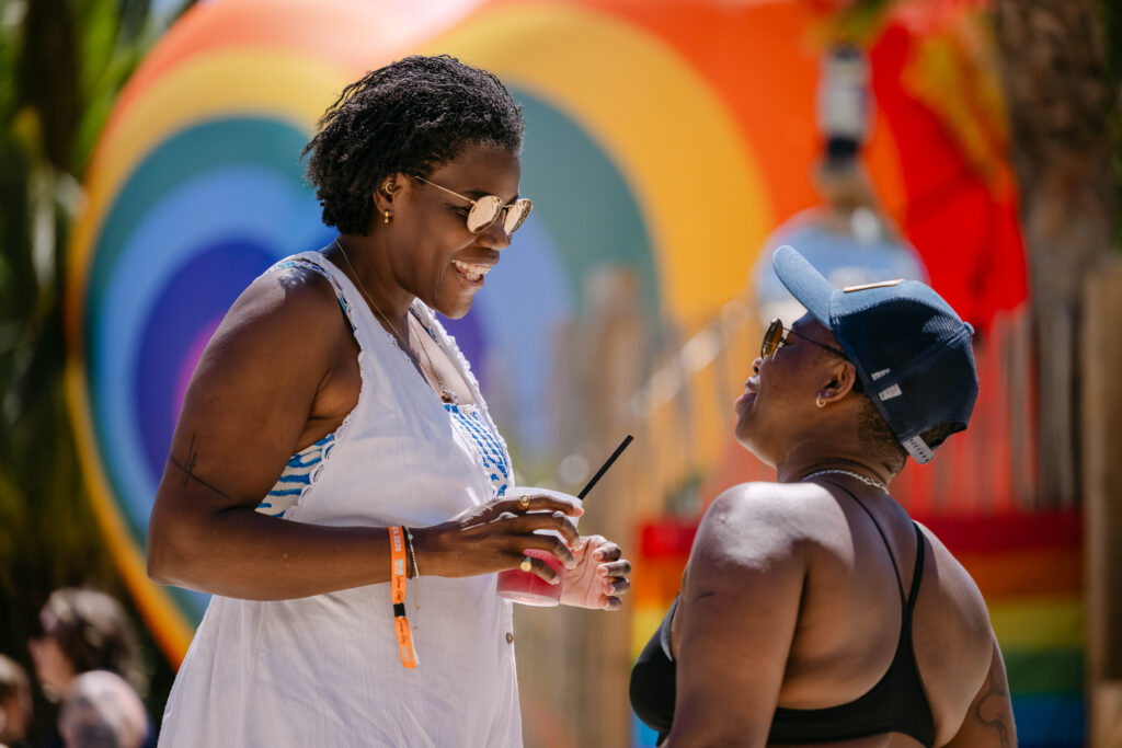 Guests enjoying the Velvet Ibiza pool party